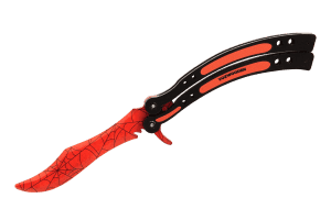 Деревянный нож Бабочка VozWooden Кровавая Паутина Фото №1