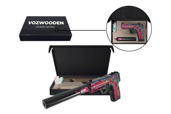 Деревянный пистолет VozWooden Active USP-S Скоростной Зверь (резинкострел) Фото №4