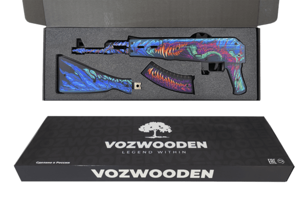 Деревянный автомат VozWooden Active АК-47 Скоростной Зверь (резинкострел) Фото №4