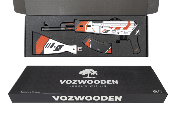 Деревянный автомат VozWooden Active АК-47 Азимов (резинкострел) Фото №4