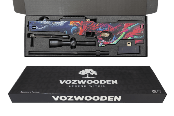 Деревянная снайперская винтовка VozWooden Active AWP Скоростной Зверь (резинкострел) Фото №4