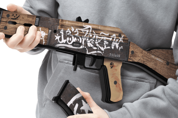 Деревянный автомат VozWooden Active АК-47 Пустынный Повстанец (резинкострел) Фото №6