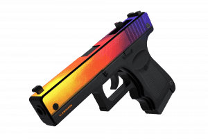 Деревянный пистолет VozWooden Active Glock-18 Градиент (резинкострел) Фото №1