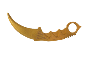 Деревянный нож Керамбит VozWooden Голд (Стандофф 2 реплика) Фото №1