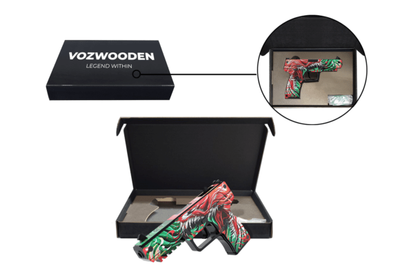 Деревянный пистолет VozWooden Active Five-seveN Веном (Стандофф 2 резинкострел) Фото №4