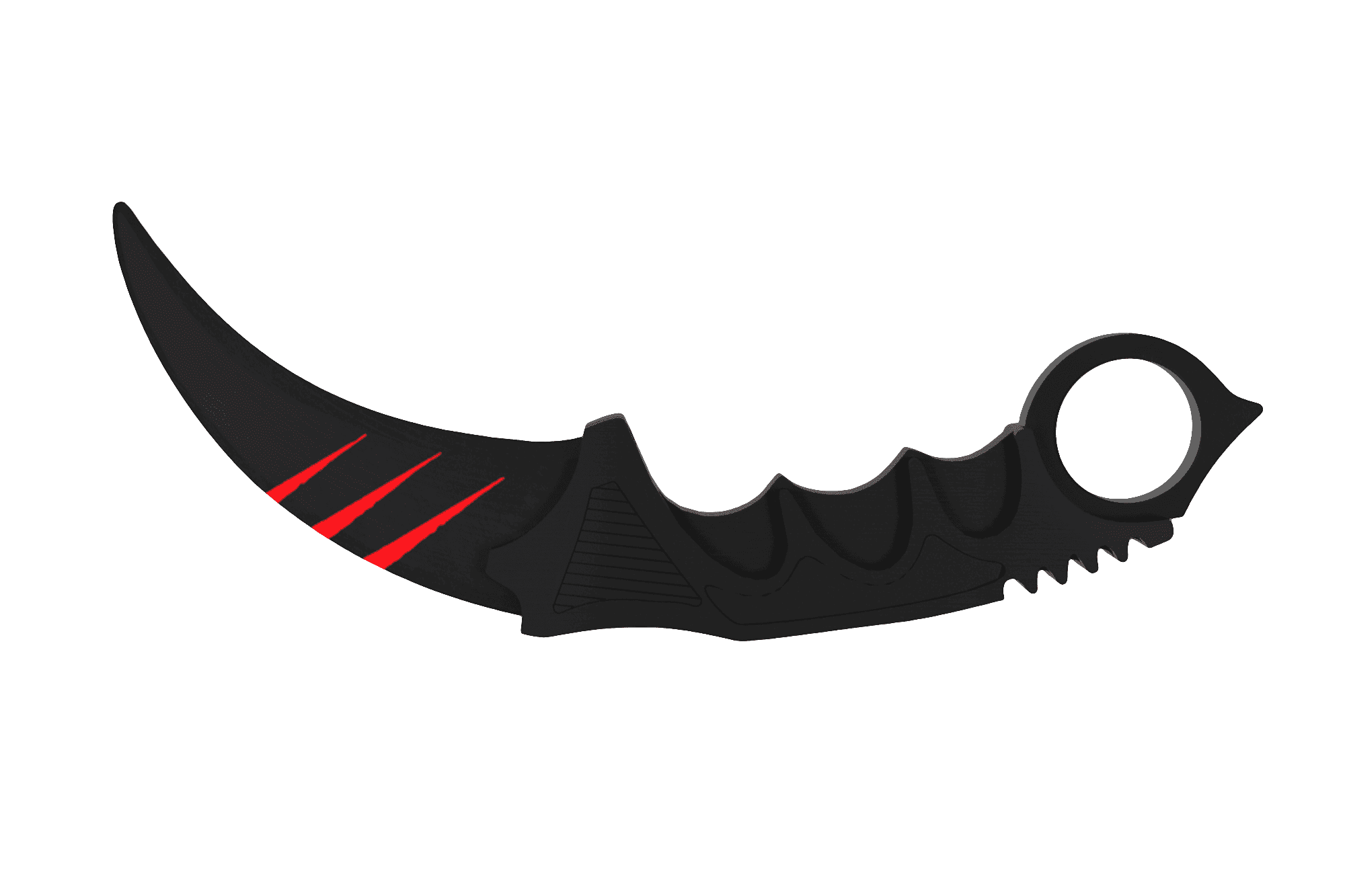 Нож керамбит «Ножемир» HCS-8 (из игры CS:GO) белый дракон