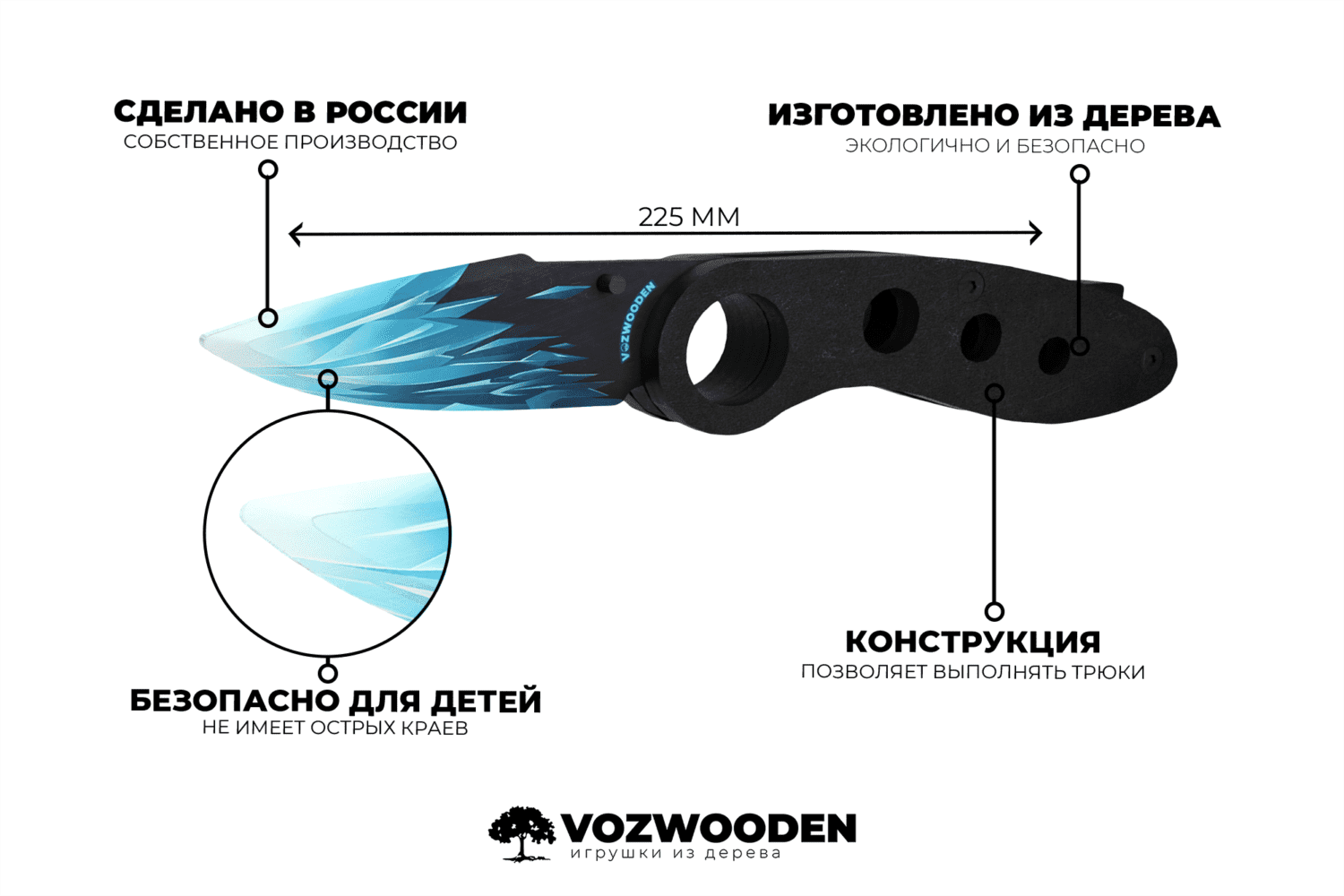 Флип кнайф чертеж из стандофф 2 из дерева