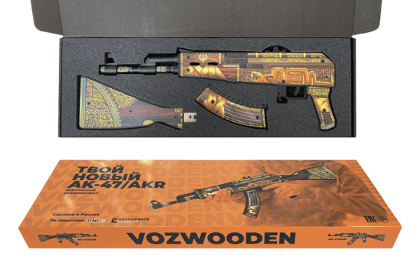 Деревянный автомат VozWooden Active АК-47 / AKR Охотник за Сокровищами (Стандофф 2 резинкострел) Фото №4