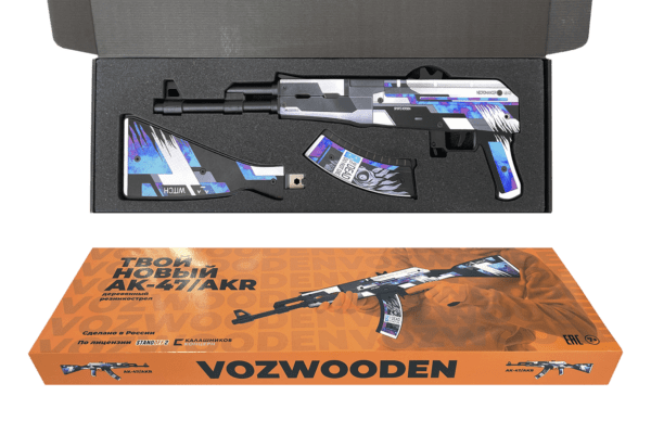 Деревянный автомат VozWooden Active АК-47 / AKR Некромансер (Стандофф 2 резинкострел) Фото №4