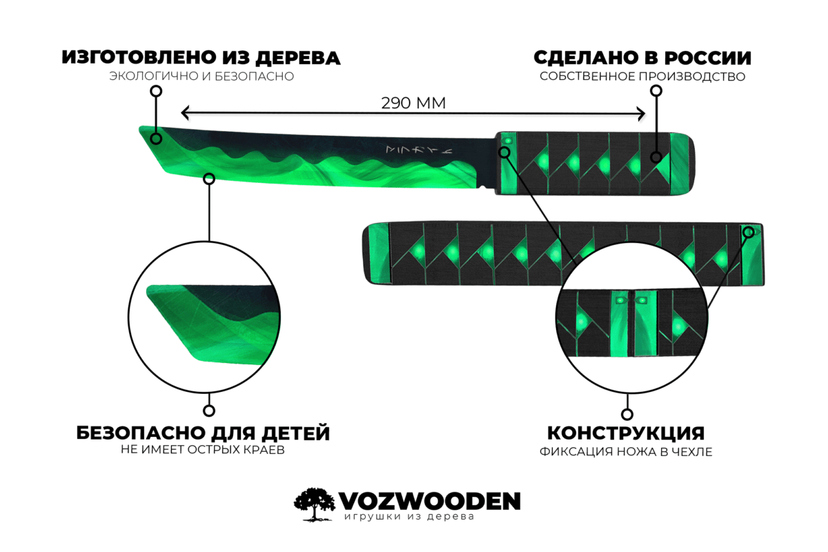 Танто из стандофф чертеж