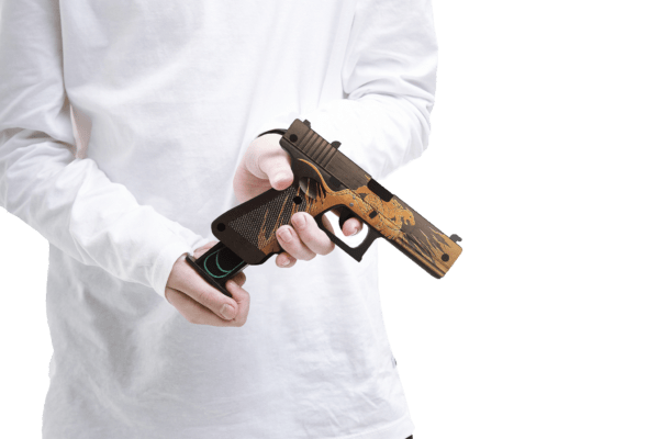 Деревянный пистолет VozWooden G22 Relic (Стандофф 2 резинкострел) Фото №6