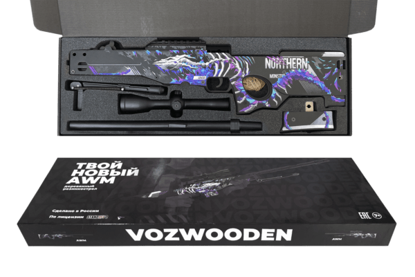 Деревянная снайперская винтовка VozWooden Active AWP / AWM Генезис (Стандофф 2 резинкострел) Фото №4