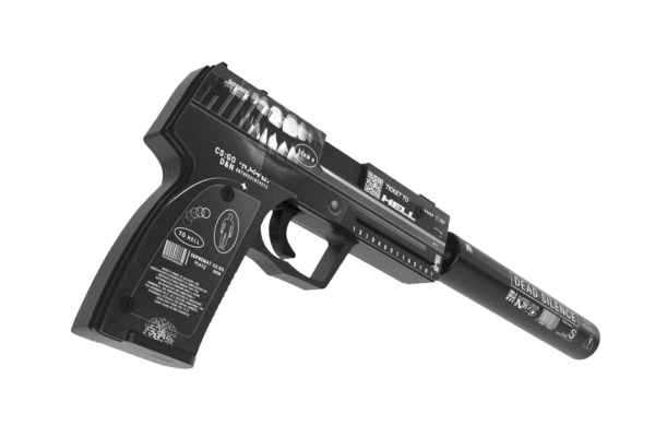 Деревянный пистолет VozWooden Active USP-S Билет в Ад (резинкострел) Фото №2
