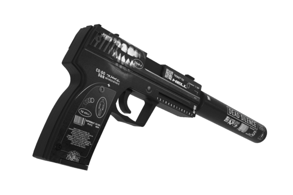 Деревянный пистолет VozWooden Active USP-S Билет в Ад (резинкострел) Фото №2