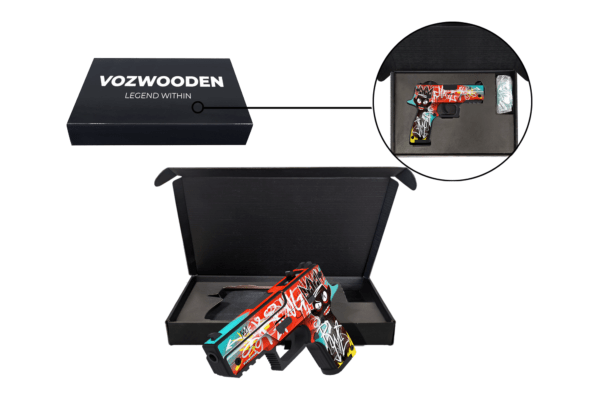 Деревянный пистолет VozWooden Active P350 Тег Король (Стандофф 2 резинкострел) Фото №4
