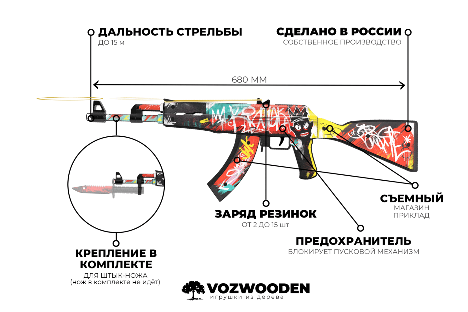 Купить AKR / АК-47 Тег Король из Standoff 2