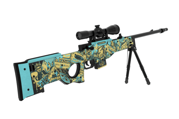 Деревянная снайперская винтовка VozWooden Active AWP / AWM СтикерБомбинг (Стандофф 2 резинкострел) Фото №2
