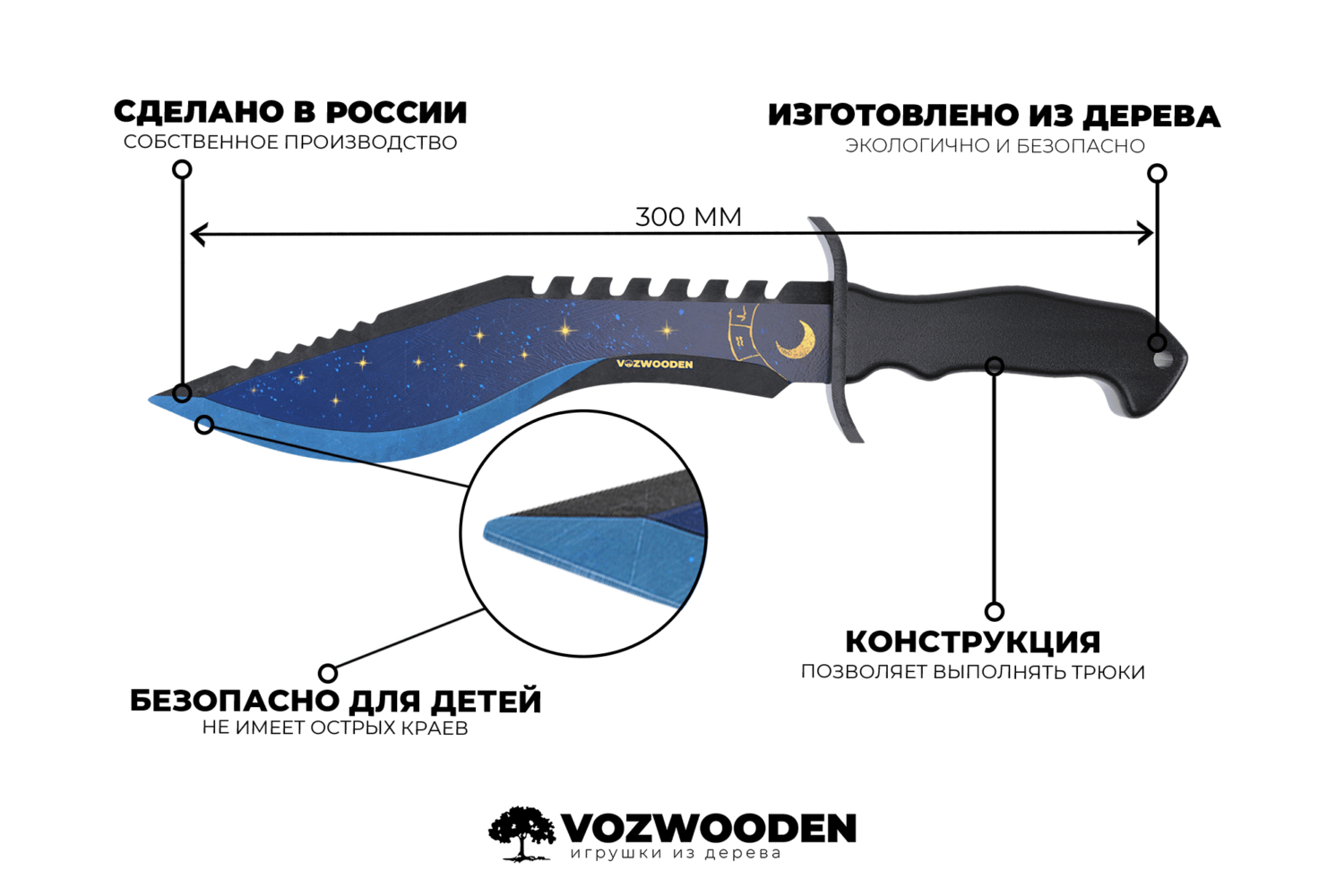 Кукри чертеж стандофф