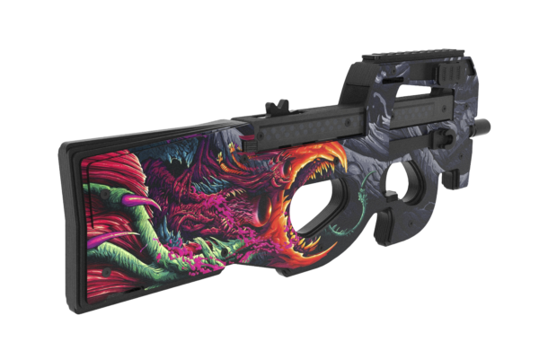 Деревянный пистолет-пулемет VozWooden Active P90 Скоростной Зверь (резинкострел) Фото №2
