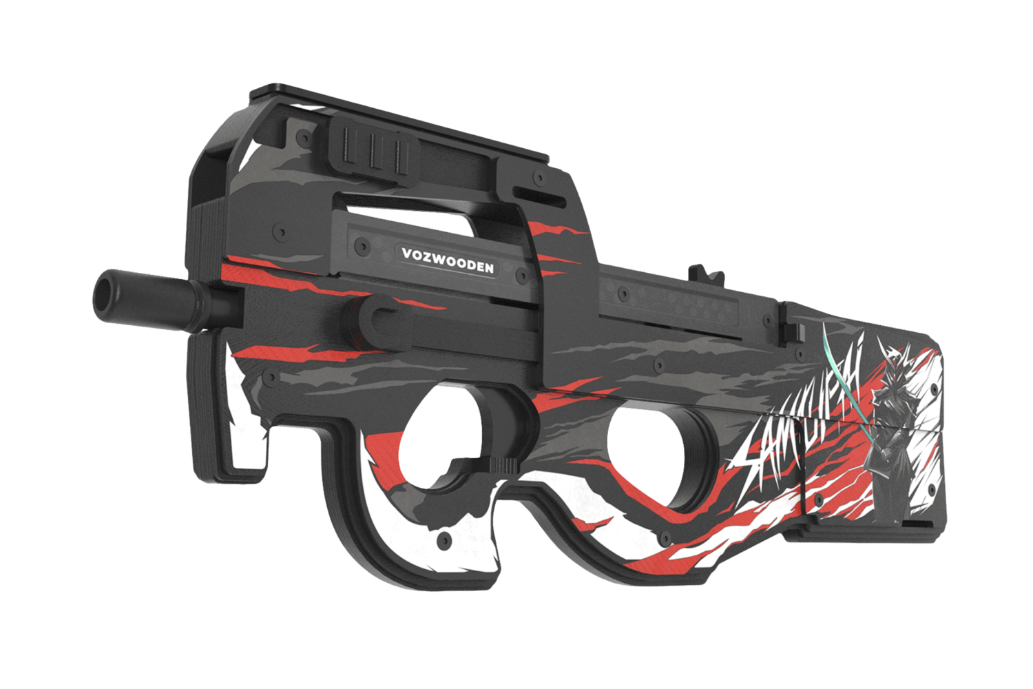 Деревянный пистолет-пулемет VozWooden Active P90 Самурай (Стандофф 2 ...